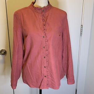 Boden rusty rose corduroy shirt